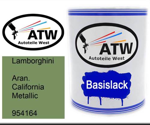Lamborghini, Aran. California Metallic, 954164: 1L Lackdose, von ATW Autoteile West.